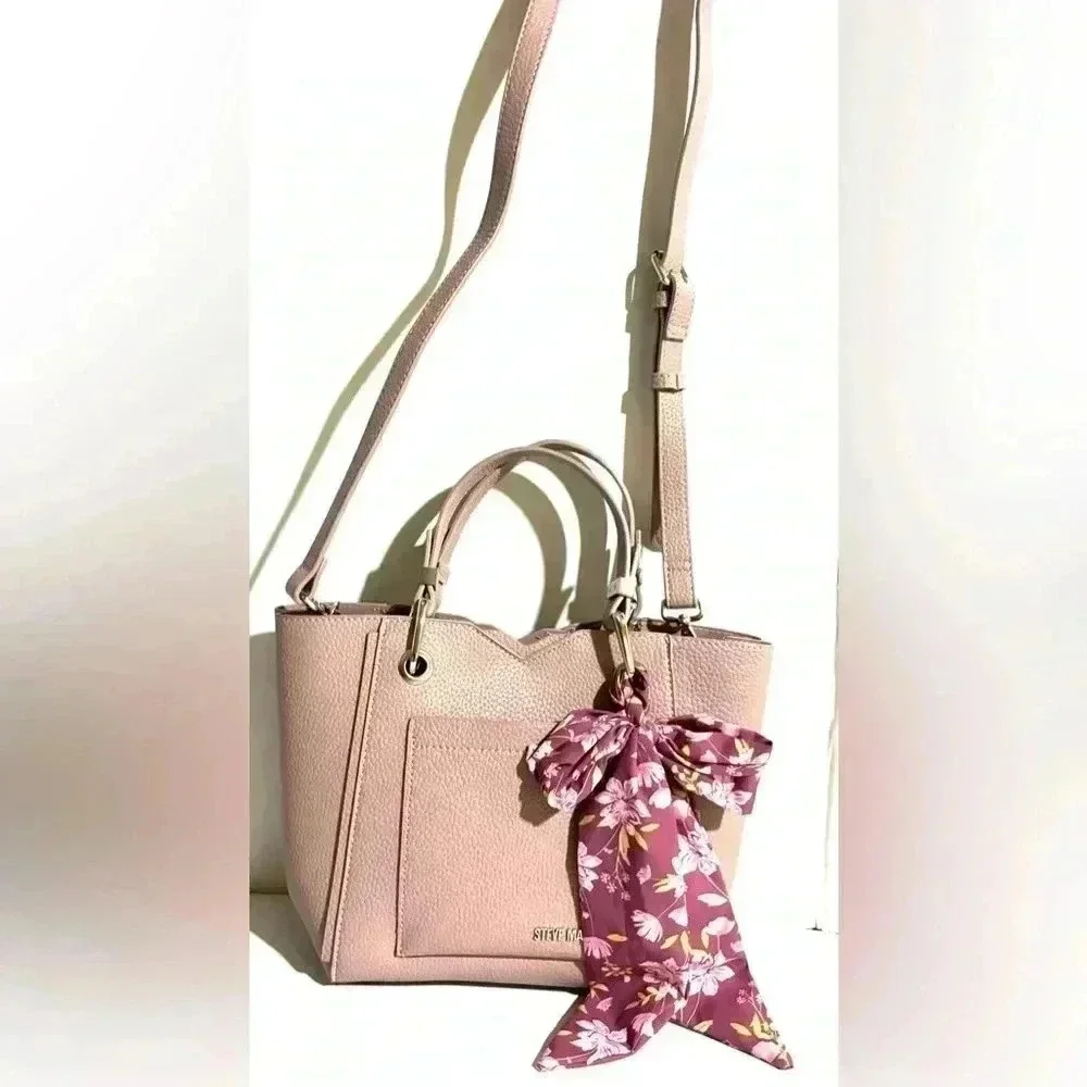 Steve Madden purple PU leather satchel handbag